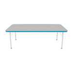 Mahar Creative Colors Small Rectangle Activity Table Preschool Height Adjustable Legs 72