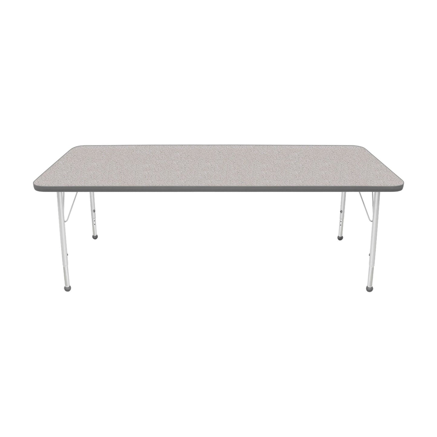 Mahar Creative Colors Small Rectangle Activity Table Preschool Height Adjustable Legs 72"W x 30"D x 17" - 25"H (MHR-3072LO)