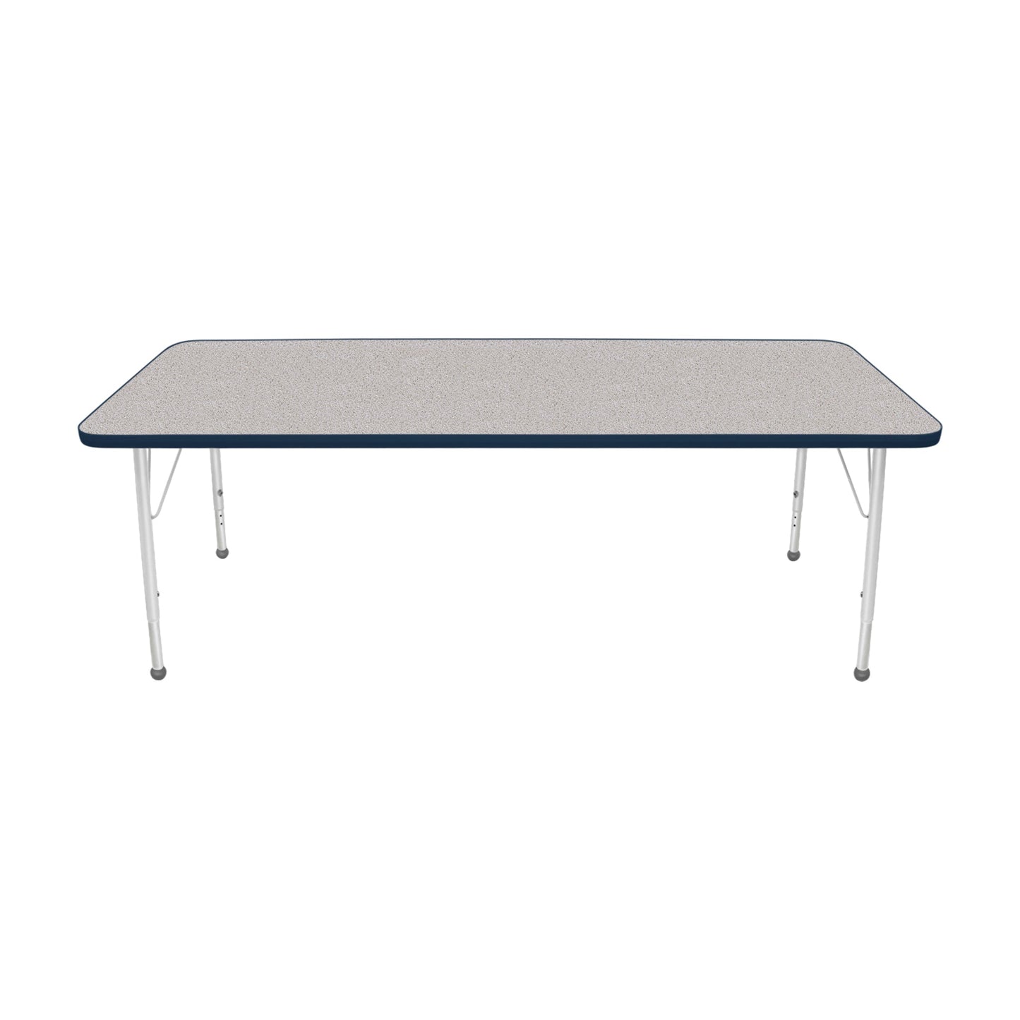 Mahar Creative Colors Small Rectangle Activity Table Preschool Height Adjustable Legs 72"W x 30"D x 17" - 25"H (MHR-3072LO)