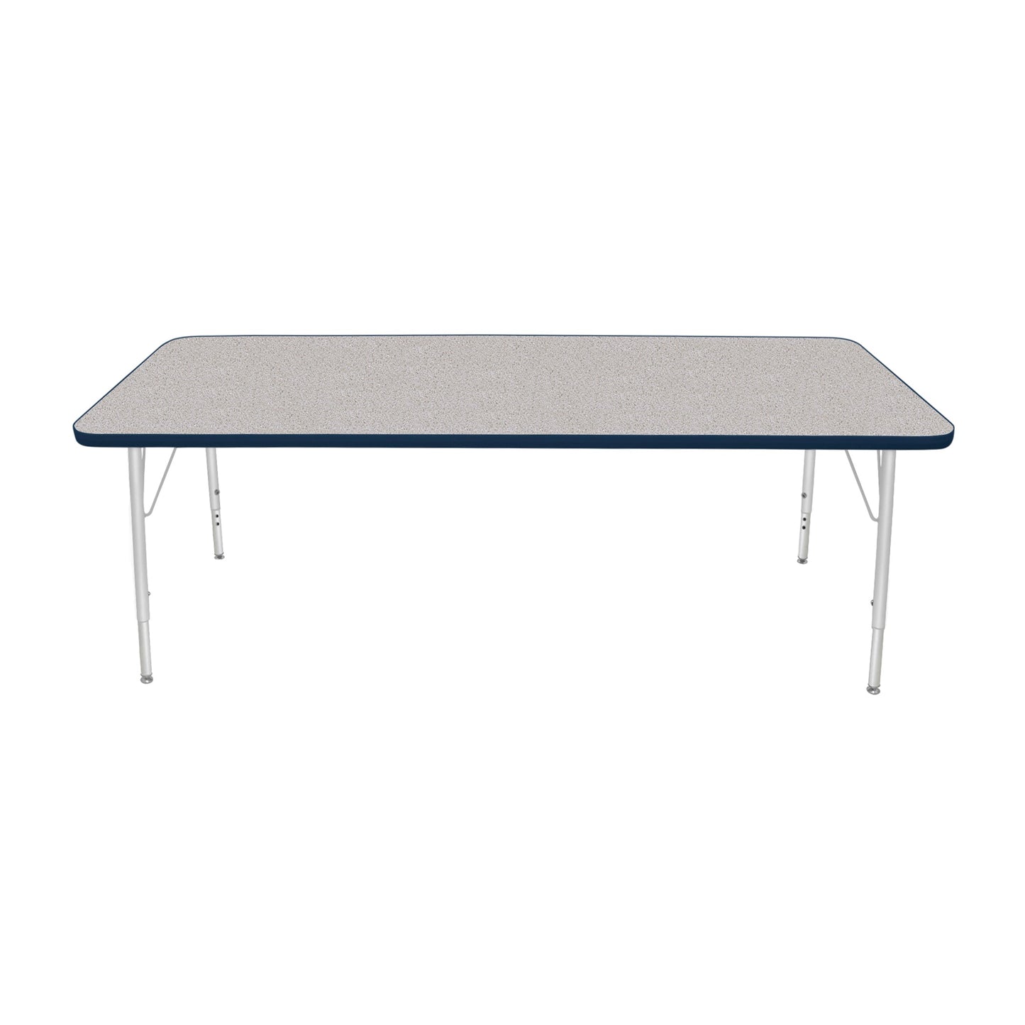 Mahar Creative Colors Small Rectangle Activity Table Preschool Height Adjustable Legs 72"W x 30"D x 17" - 25"H (MHR-3072LO)
