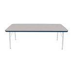 Mahar Creative Colors Small Rectangle Activity Table Preschool Height Adjustable Legs 72
