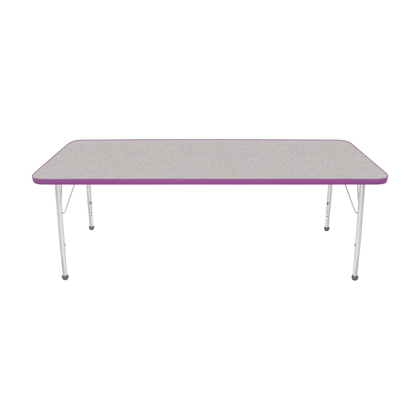 Mahar Creative Colors Small Rectangle Activity Table Preschool Height Adjustable Legs 72"W x 30"D x 17" - 25"H (MHR-3072LO)