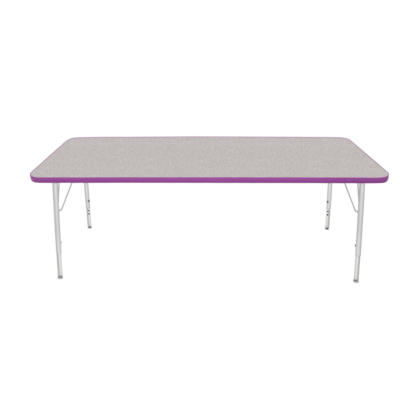 Mahar Creative Colors Small Rectangle Activity Table Preschool Height Adjustable Legs 72"W x 30"D x 17" - 25"H (MHR-3072LO)