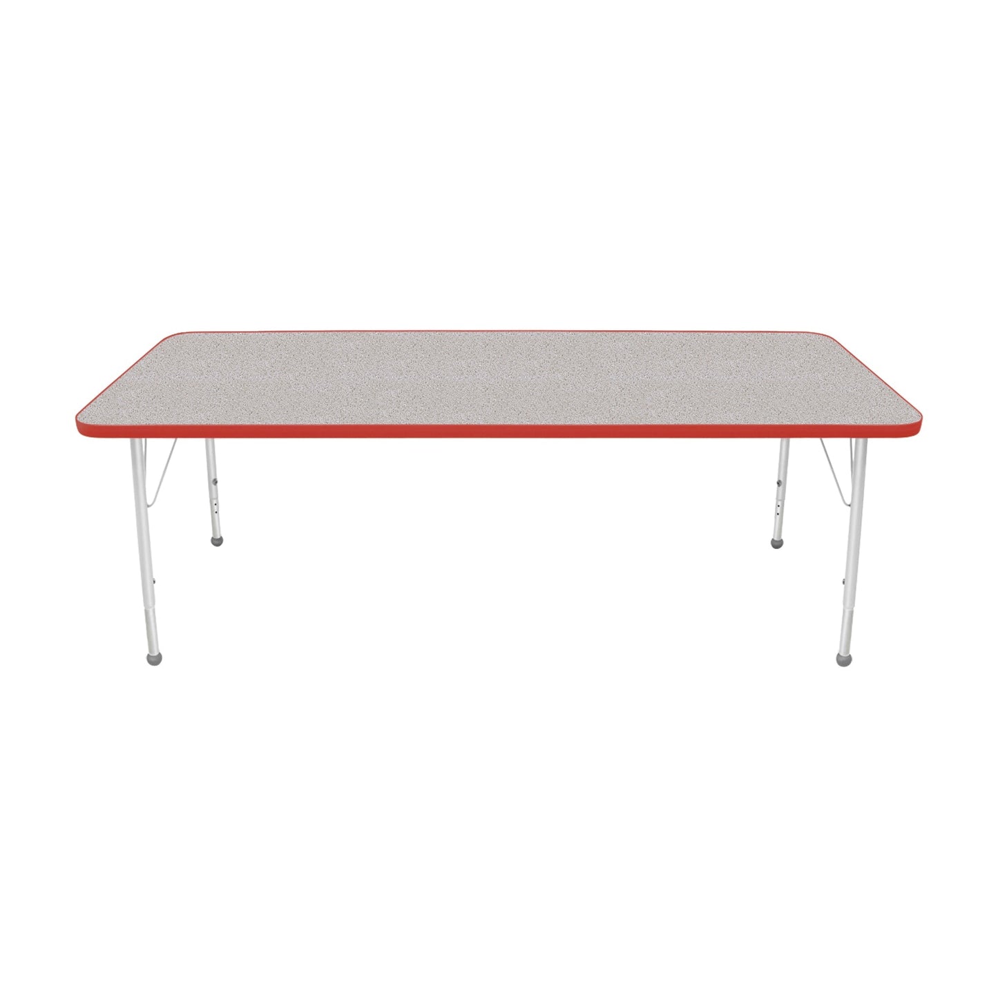 Mahar Creative Colors Small Rectangle Activity Table Preschool Height Adjustable Legs 72"W x 30"D x 17" - 25"H (MHR-3072LO)