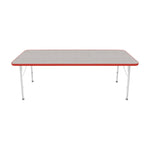 Mahar Creative Colors Small Rectangle Activity Table Preschool Height Adjustable Legs 72
