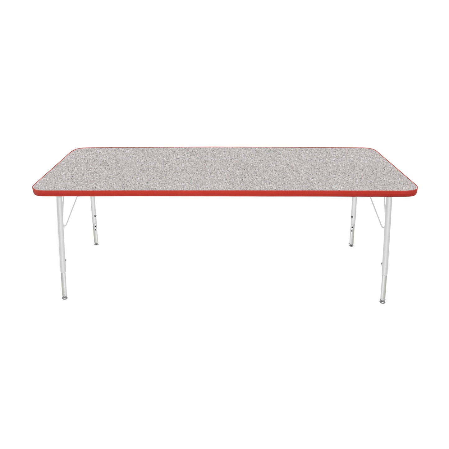 Mahar Creative Colors Small Rectangle Activity Table Preschool Height Adjustable Legs 72"W x 30"D x 17" - 25"H (MHR-3072LO)