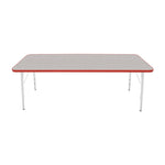 Mahar Creative Colors Small Rectangle Activity Table Preschool Height Adjustable Legs 72
