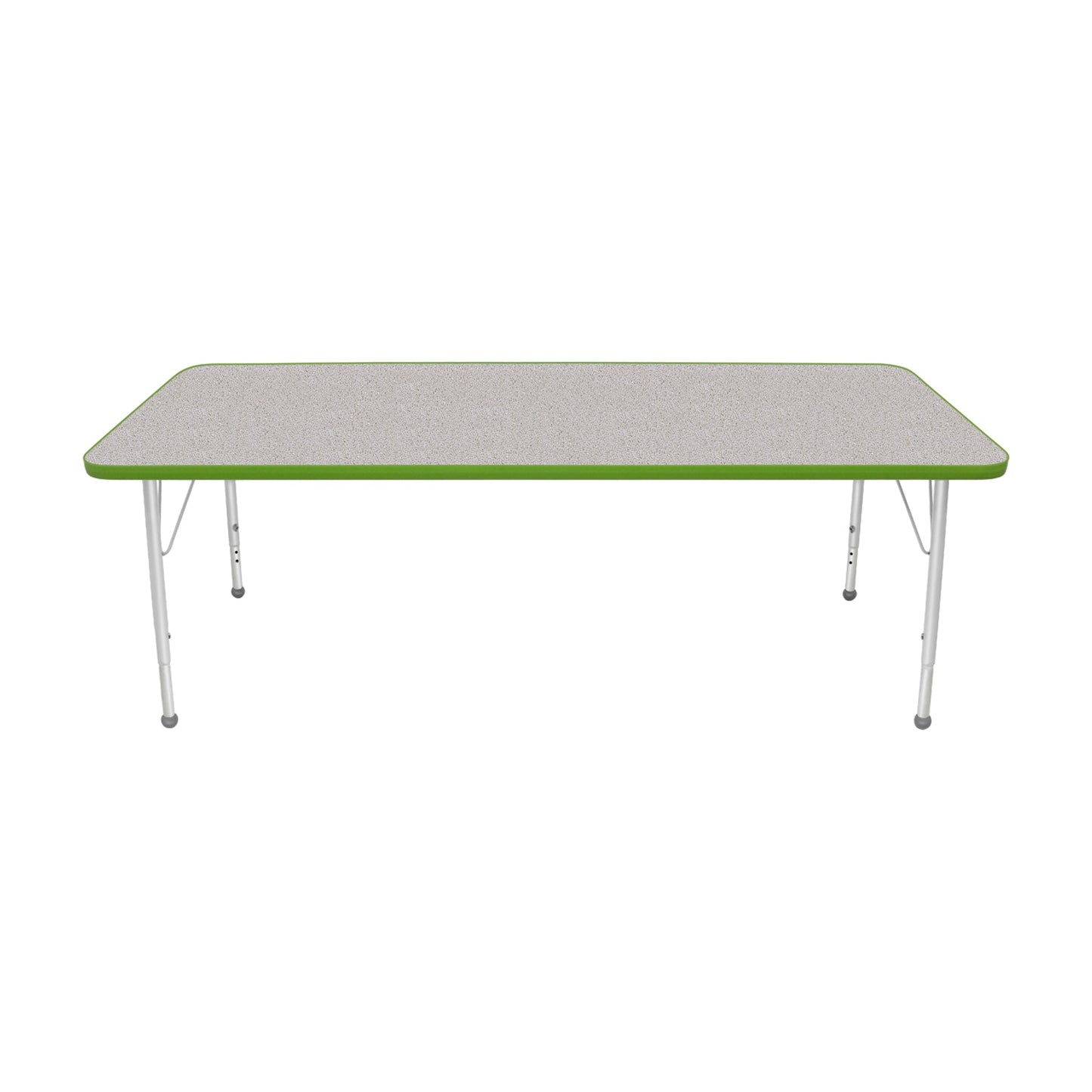 Mahar Creative Colors Small Rectangle Activity Table Preschool Height Adjustable Legs 72"W x 30"D x 17" - 25"H (MHR-3072LO)