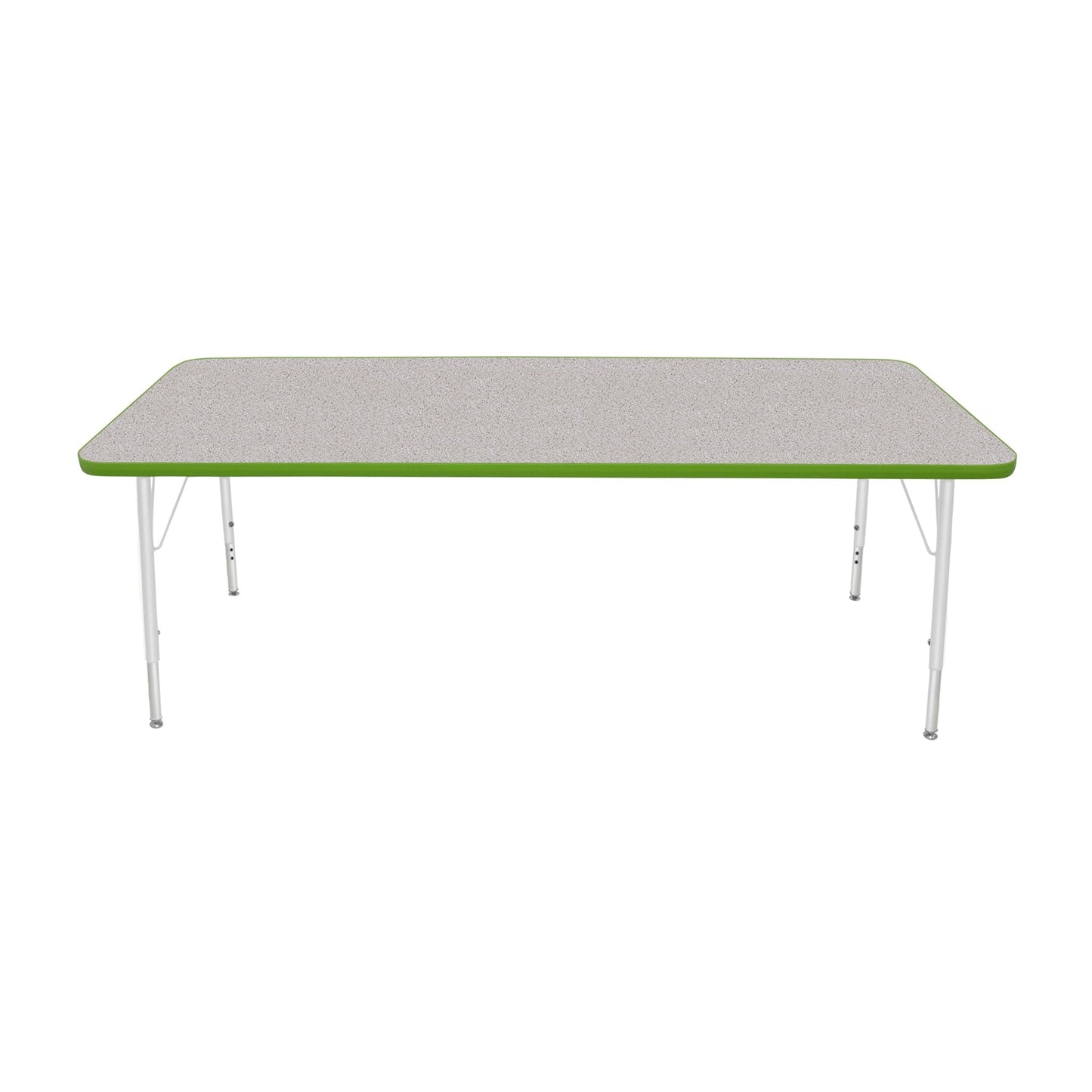 Mahar Creative Colors Small Rectangle Activity Table Preschool Height Adjustable Legs 72"W x 30"D x 17" - 25"H (MHR-3072LO)