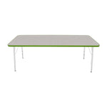 Mahar Creative Colors Small Rectangle Activity Table Preschool Height Adjustable Legs 72