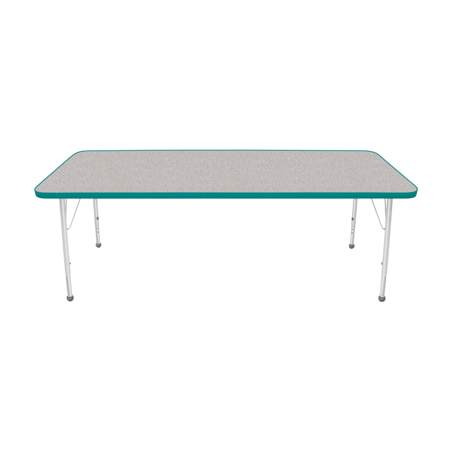 Mahar Creative Colors Small Rectangle Activity Table Preschool Height Adjustable Legs 72"W x 30"D x 17" - 25"H (MHR-3072LO)