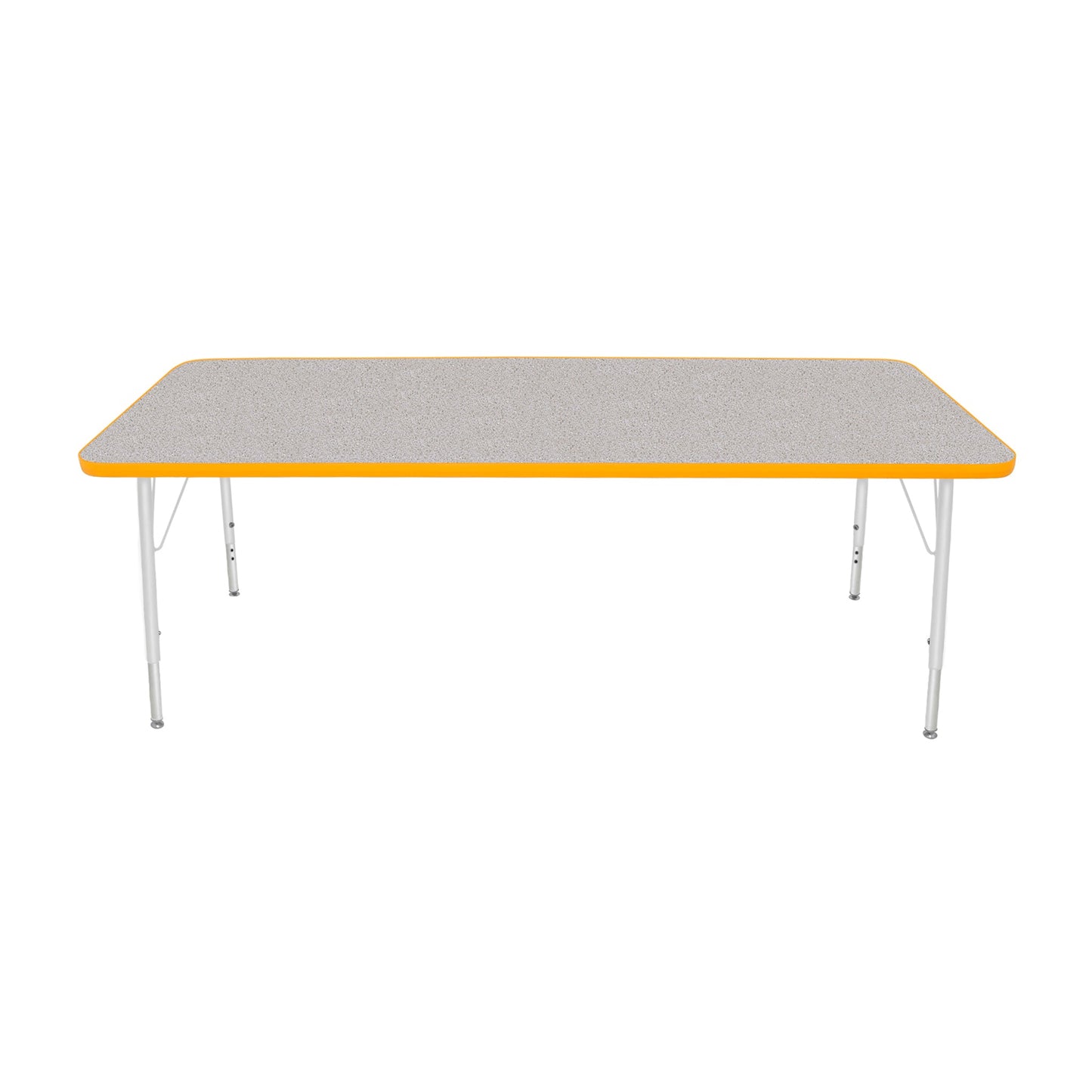 Mahar Creative Colors Small Rectangle Activity Table Preschool Height Adjustable Legs 72"W x 30"D x 17" - 25"H (MHR-3072LO)