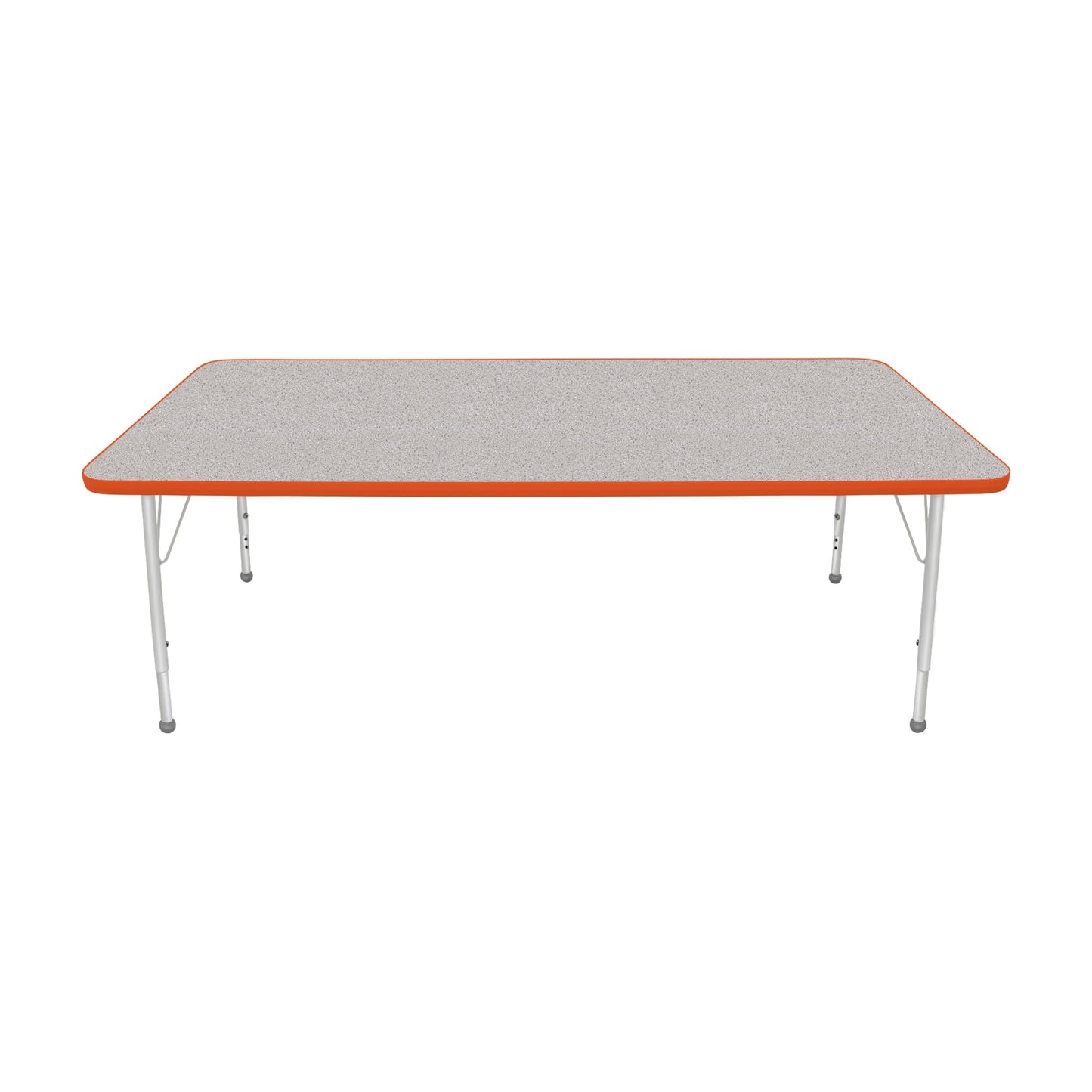 Mahar Creative Colors Large Rectangle Activity Table Preschool Height Adjustable Legs 72"W x 36"D x 17" - 25"H (MHR-3672LO)