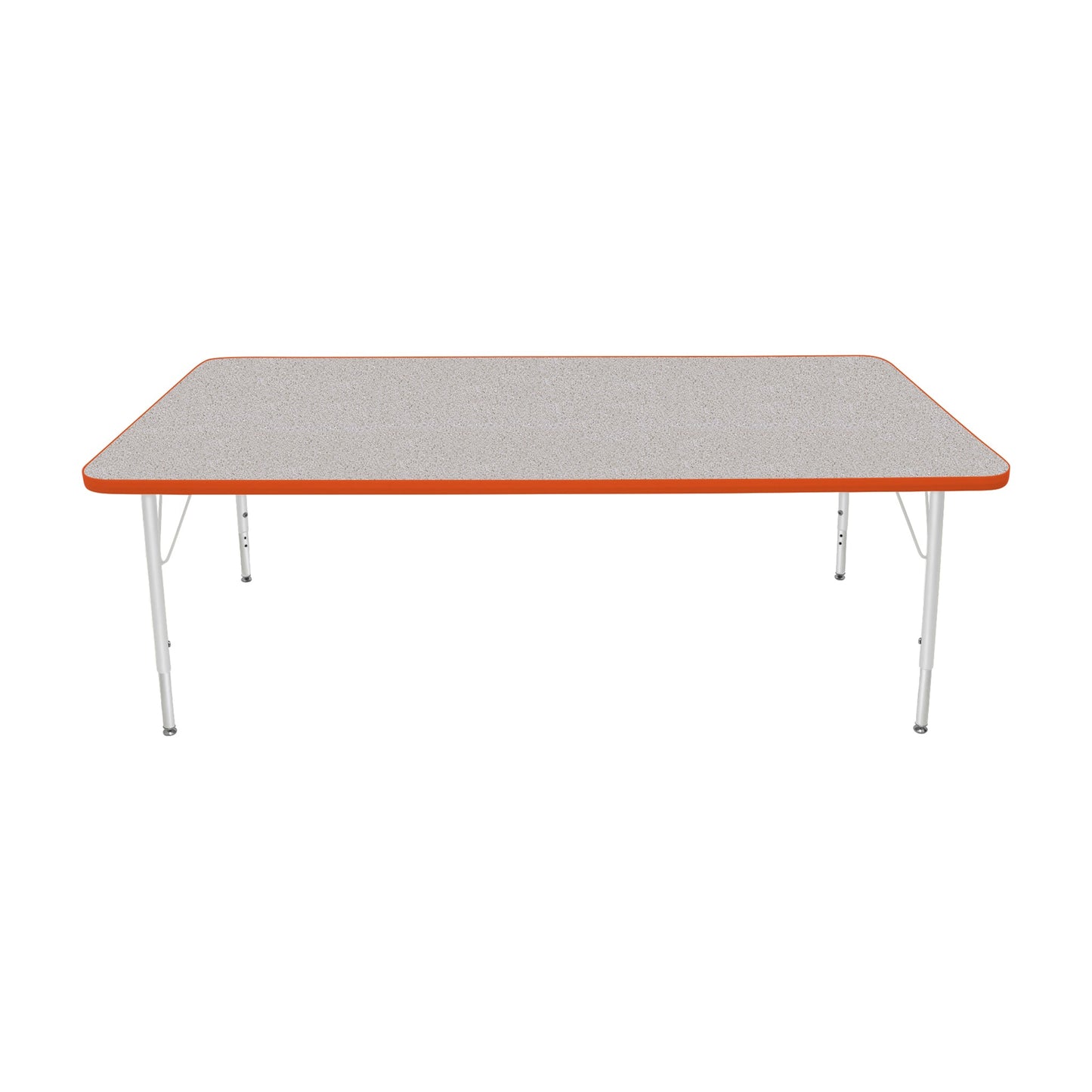 Mahar Creative Colors Large Rectangle Activity Table Preschool Height Adjustable Legs 72"W x 36"D x 17" - 25"H (MHR-3672LO)