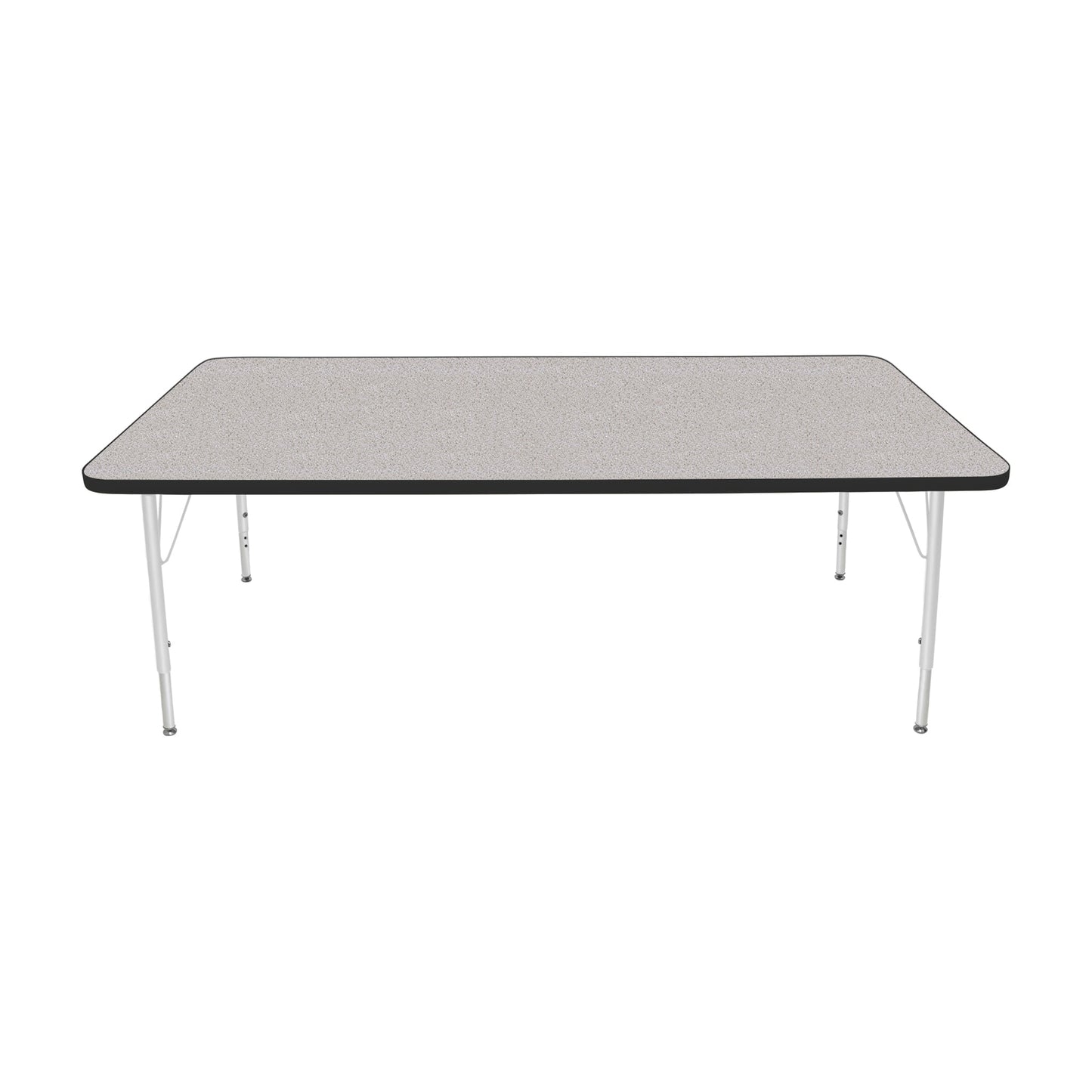 Mahar Creative Colors Large Rectangle Activity Table Preschool Height Adjustable Legs 72"W x 36"D x 17" - 25"H (MHR-3672LO)