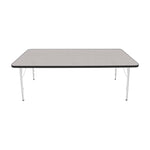 Mahar Creative Colors Large Rectangle Activity Table Preschool Height Adjustable Legs 72