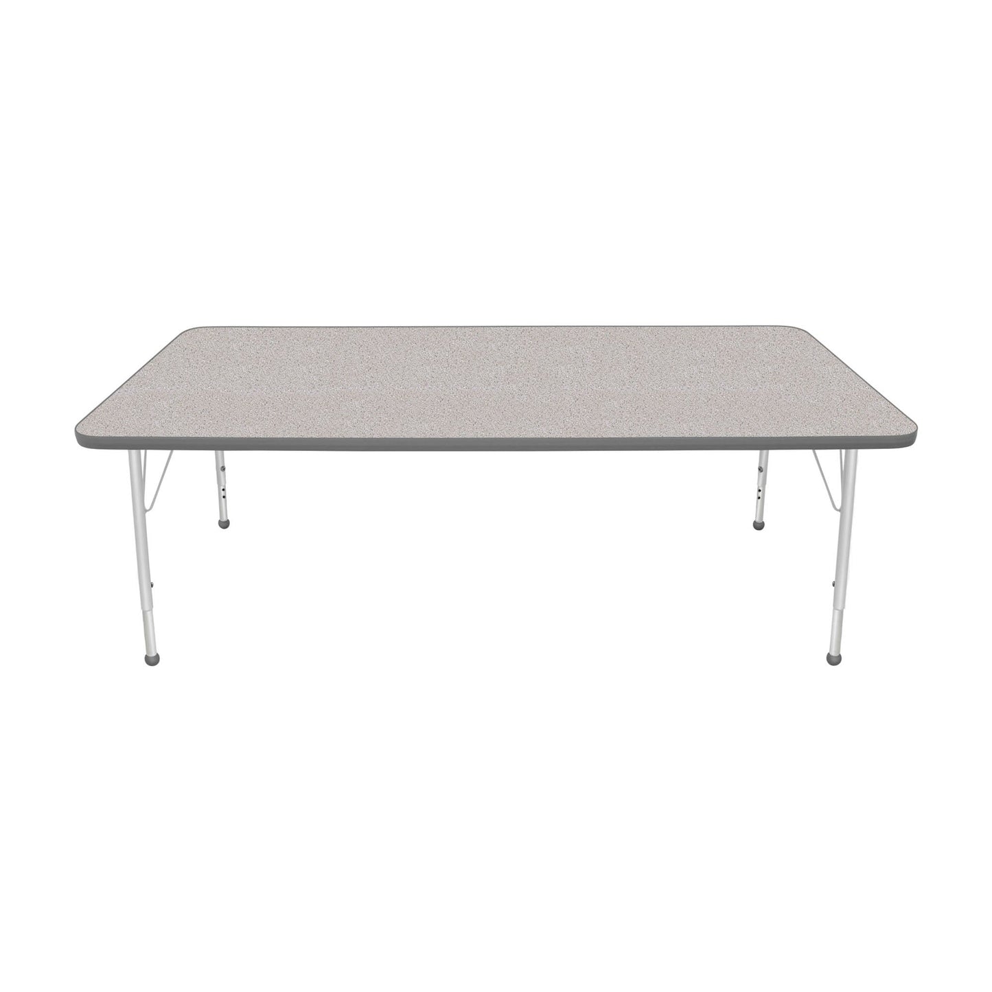 Mahar Creative Colors Large Rectangle Activity Table Preschool Height Adjustable Legs 72"W x 36"D x 17" - 25"H (MHR-3672LO)