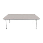 Mahar Creative Colors Large Rectangle Activity Table Preschool Height Adjustable Legs 72