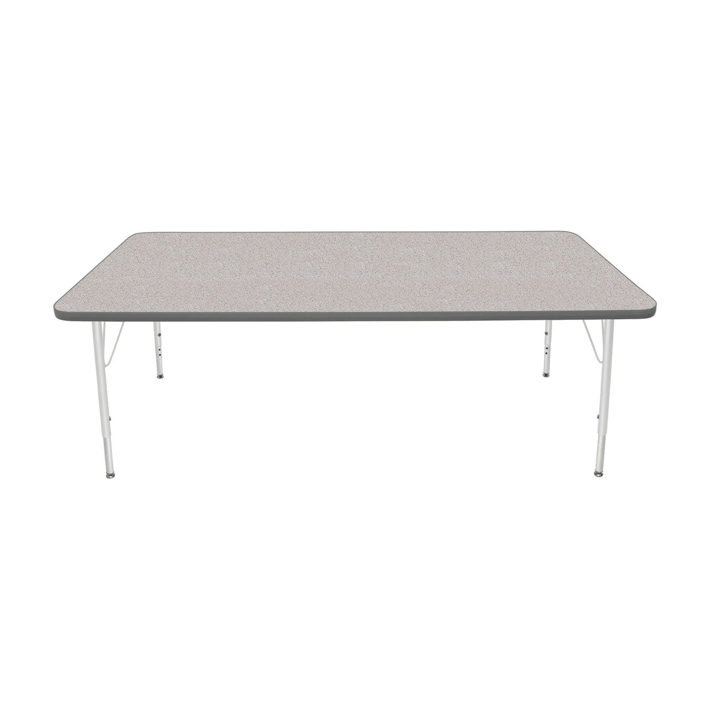 Mahar Creative Colors Large Rectangle Activity Table Preschool Height Adjustable Legs 72"W x 36"D x 17" - 25"H (MHR-3672LO)