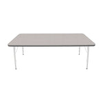 Mahar Creative Colors Large Rectangle Activity Table Preschool Height Adjustable Legs 72