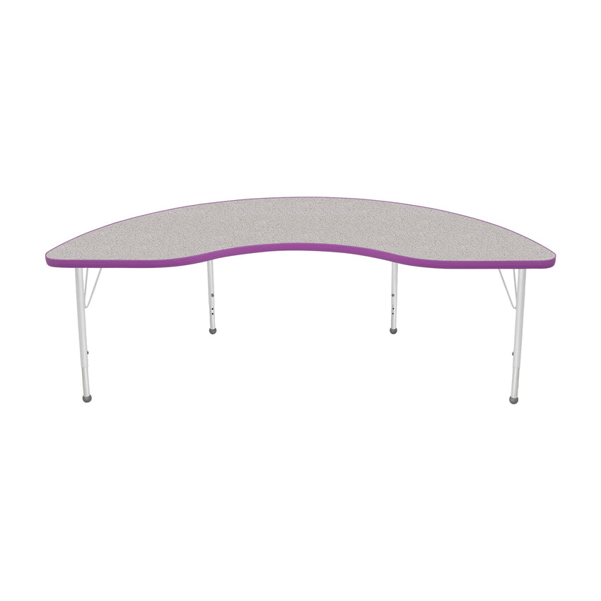 Mahar Creative Colors Kidney Activity Table with Adjustable Height 72"W x 36"D x 21"-30"H (MHR-3672K) - SchoolOutlet