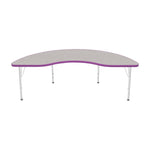 Mahar Creative Colors Kidney Activity Table with Adjustable Height 72