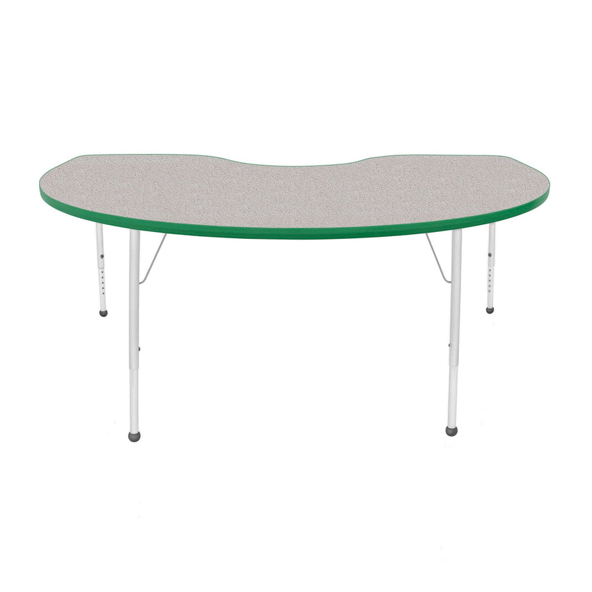 Mahar Creative Colors Kidney Activity Table with Adjustable Height 72"W x 36"D x 21"-30"H (MHR-3672K) - SchoolOutlet