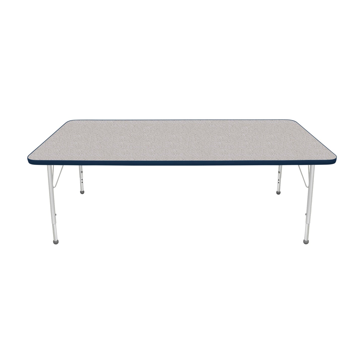 Mahar Creative Colors Large Rectangle Activity Table Preschool Height Adjustable Legs 72"W x 36"D x 17" - 25"H (MHR-3672LO)