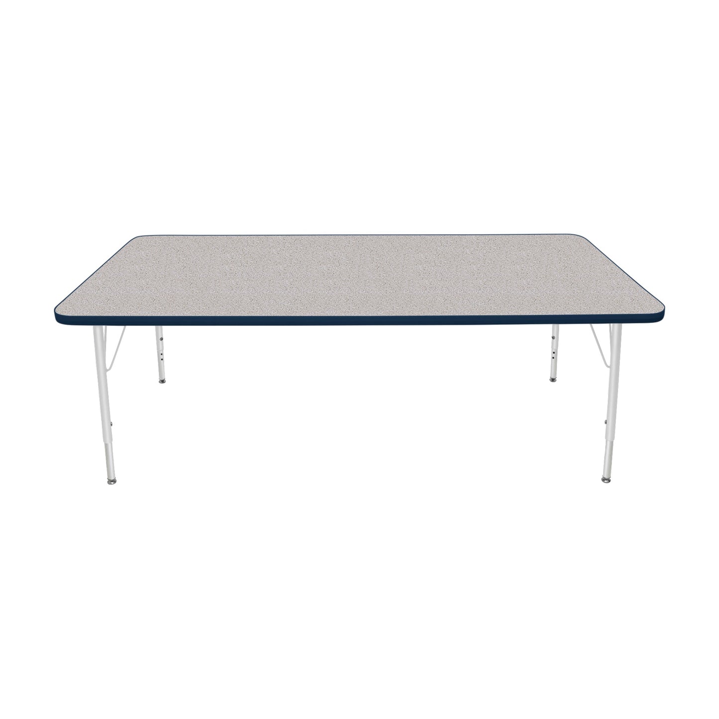 Mahar Creative Colors Large Rectangle Activity Table Preschool Height Adjustable Legs 72"W x 36"D x 17" - 25"H (MHR-3672LO)