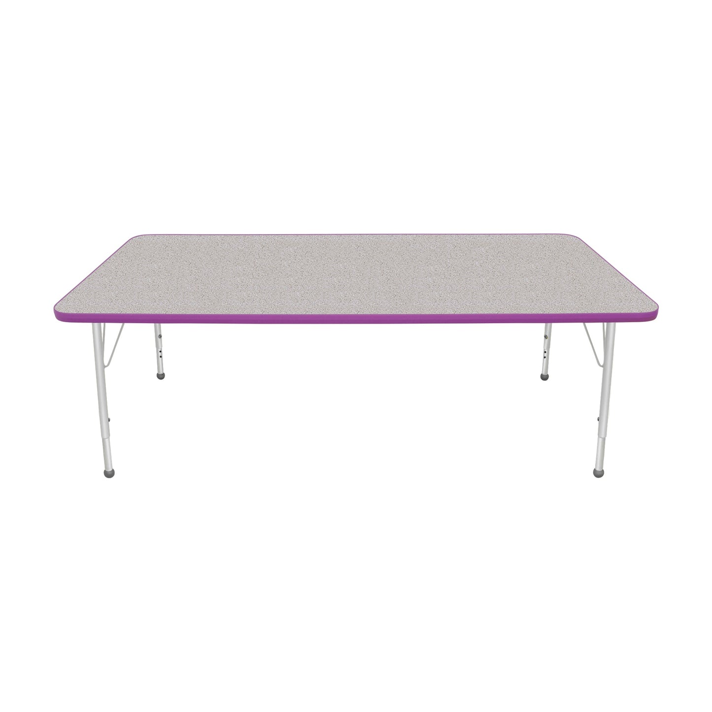 Mahar Creative Colors Large Rectangle Activity Table Preschool Height Adjustable Legs 72"W x 36"D x 17" - 25"H (MHR-3672LO)