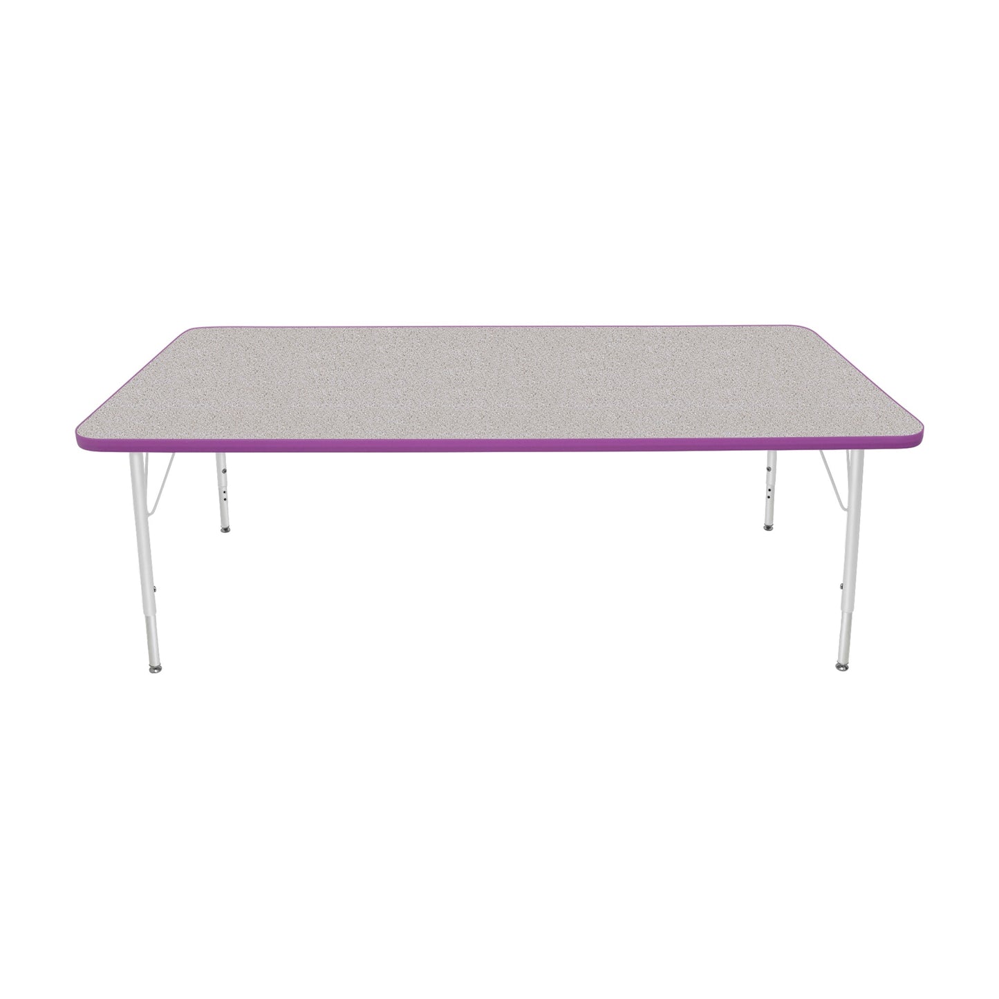 Mahar Creative Colors Large Rectangle Activity Table Preschool Height Adjustable Legs 72"W x 36"D x 17" - 25"H (MHR-3672LO)