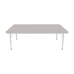 Mahar Creative Colors Large Rectangle Activity Table Preschool Height Adjustable Legs 72
