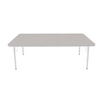 Mahar Creative Colors Large Rectangle Activity Table Preschool Height Adjustable Legs 72