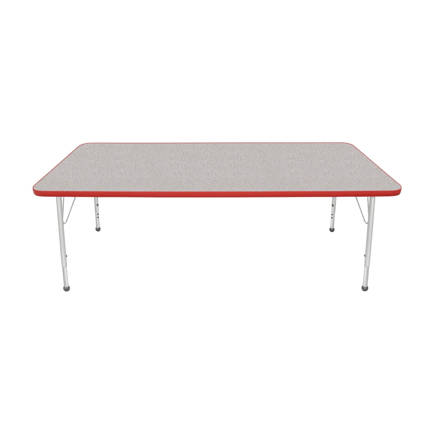 Mahar Creative Colors Large Rectangle Activity Table Preschool Height Adjustable Legs 72"W x 36"D x 17" - 25"H (MHR-3672LO)