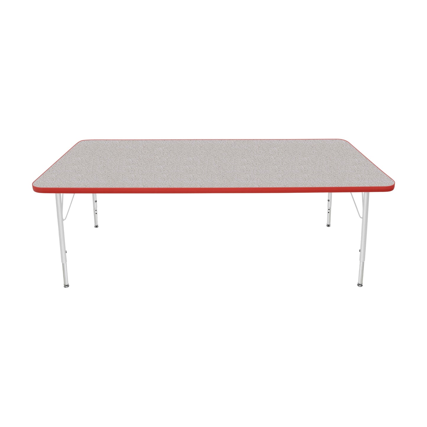 Mahar Creative Colors Large Rectangle Activity Table Preschool Height Adjustable Legs 72"W x 36"D x 17" - 25"H (MHR-3672LO)