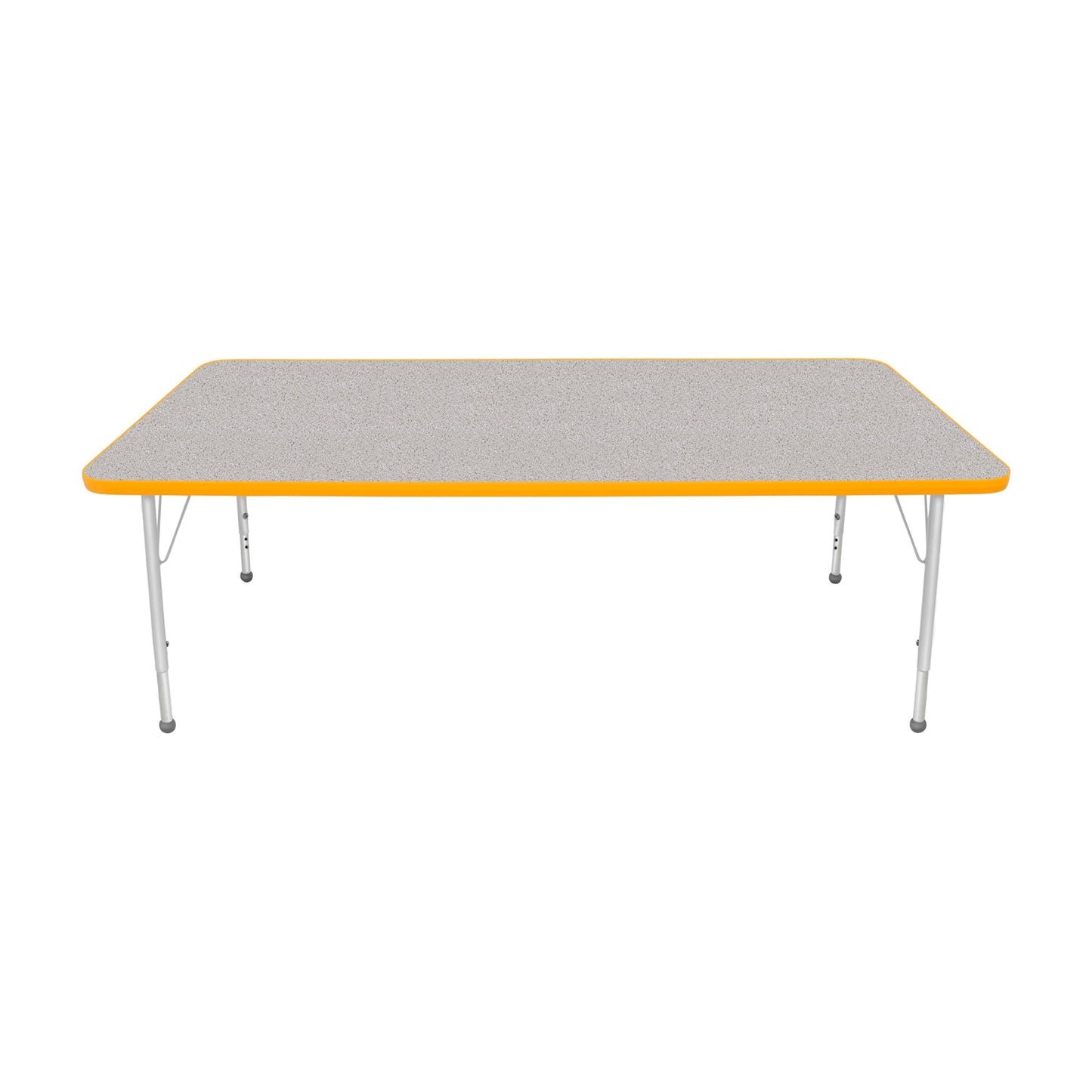 Mahar Creative Colors Large Rectangle Activity Table Preschool Height Adjustable Legs 72"W x 36"D x 17" - 25"H (MHR-3672LO)