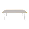 Mahar Creative Colors Large Rectangle Activity Table Preschool Height Adjustable Legs 72