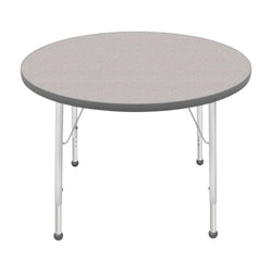 Special Sale - Mahar Creative Colors Round Activity Table with Heavy Duty Laminate Top 36" Dia x 21" - 30" H (MHR-SUR-TABLE-36RN)