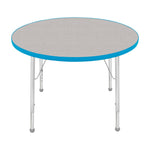 Mahar Creative Colors Round Activity Table Preschool Height Adjustable Legs 36