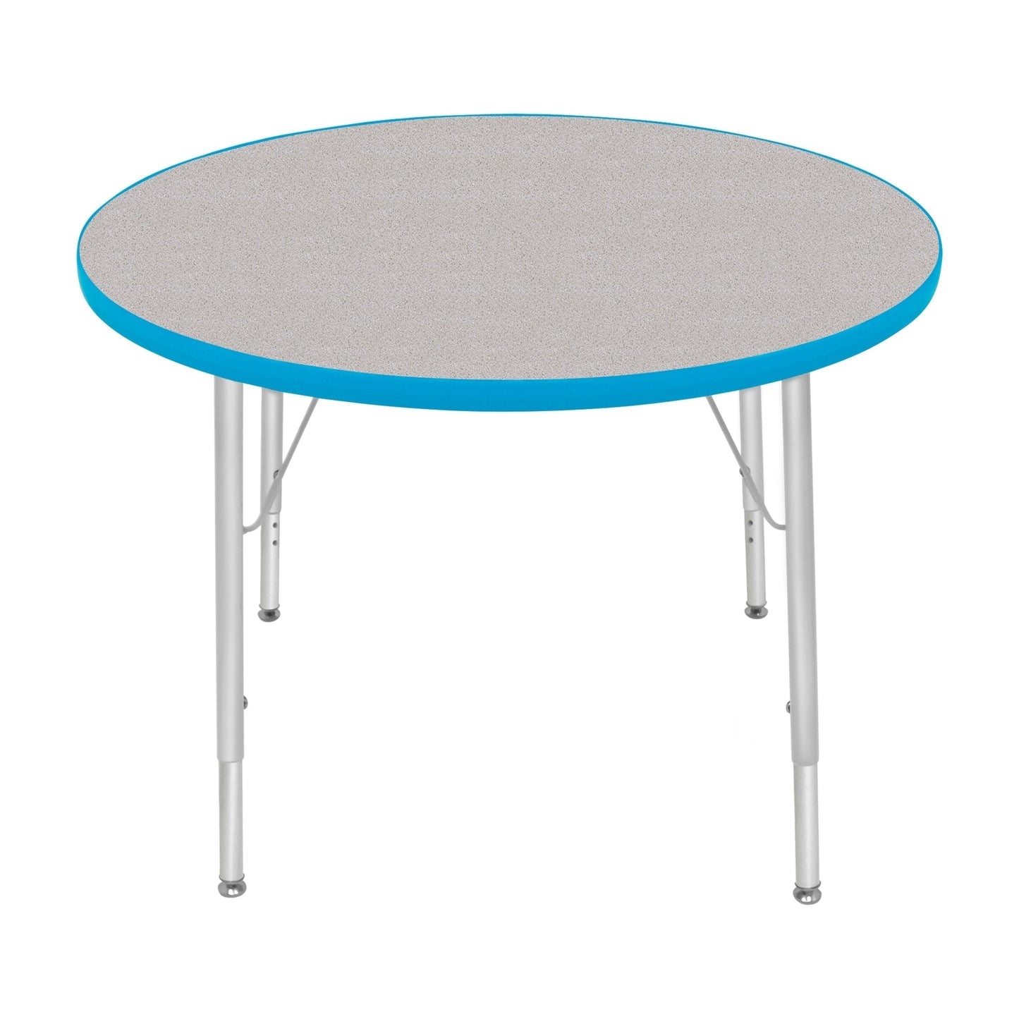 Mahar Creative Colors Round Activity Table Preschool Height Adjustable Legs 36"Dia x 17" - 25"H (MHR - 36RNLO) - SchoolOutlet