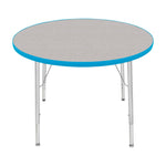 Mahar Creative Colors Round Activity Table Preschool Height Adjustable Legs 36