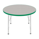 Mahar Creative Colors Round Activity Table Preschool Height Adjustable Legs 36