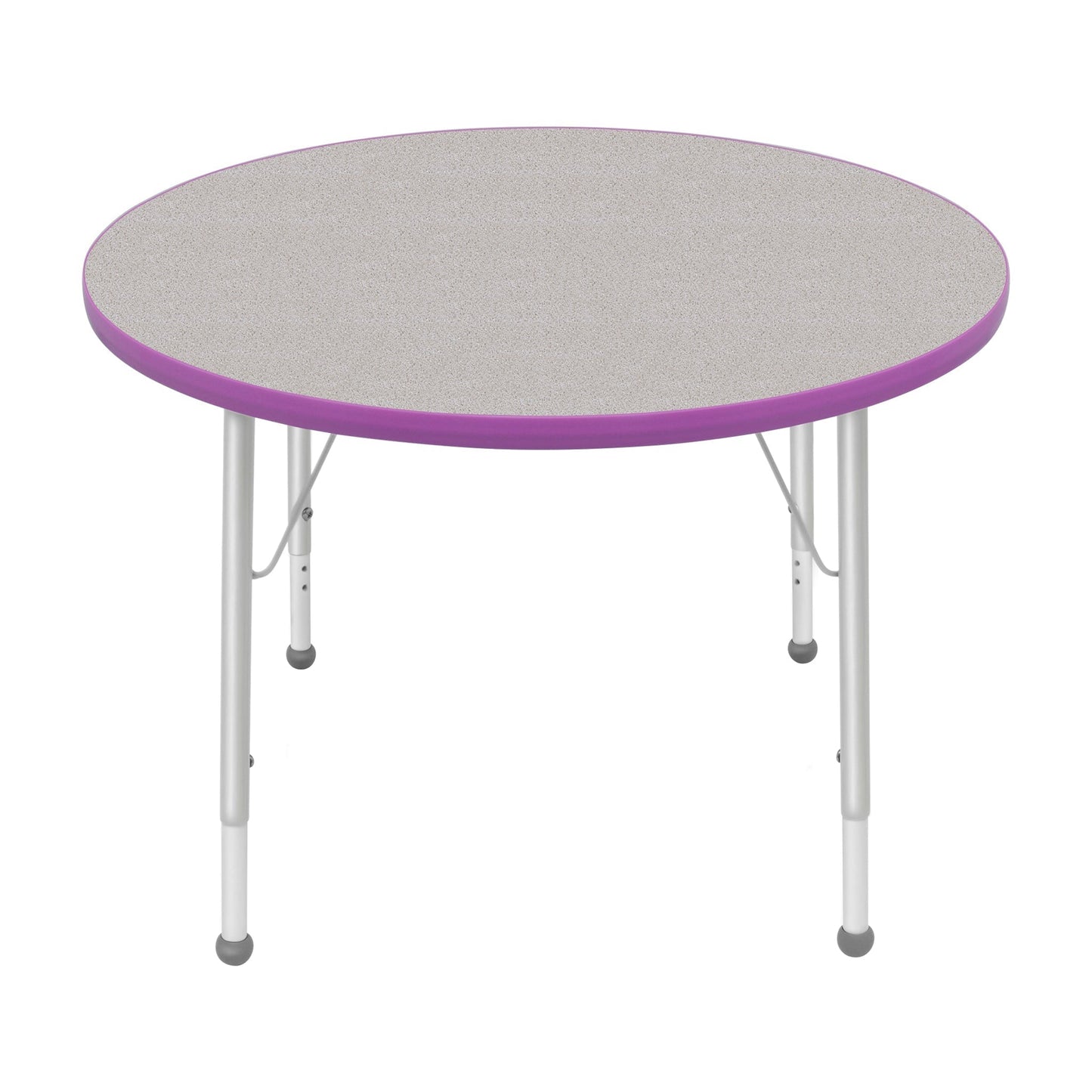 Mahar Creative Colors Round Activity Table Preschool Height Adjustable Legs 36"Dia x 17" - 25"H (MHR - 36RNLO) - SchoolOutlet