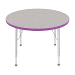 Mahar Creative Colors Round Activity Table Preschool Height Adjustable Legs 36