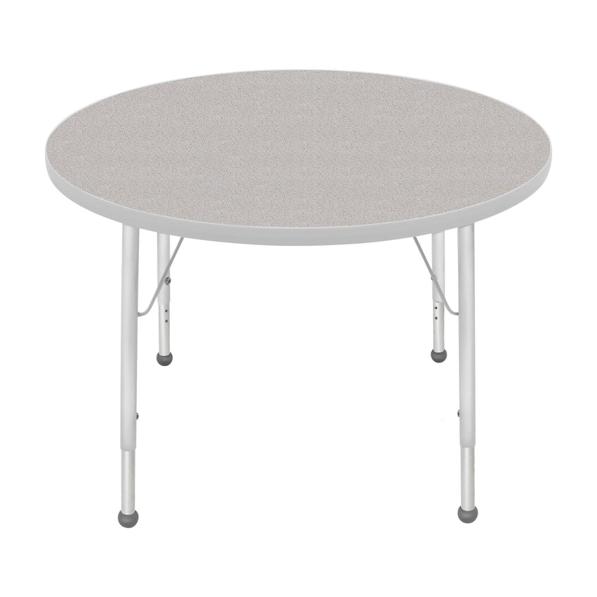 Mahar Creative Colors Round Activity Table Preschool Height Adjustable Legs 36"Dia x 17" - 25"H (MHR - 36RNLO) - SchoolOutlet