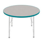 Mahar Creative Colors Round Activity Table Preschool Height Adjustable Legs 36