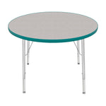 Mahar Creative Colors Round Activity Table Preschool Height Adjustable Legs 36