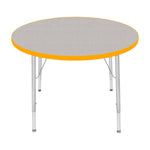 Mahar Creative Colors Round Activity Table Preschool Height Adjustable Legs 36