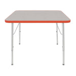 Mahar Creative Colors Square Activity Table Preschool Height Adjustable Legs 36