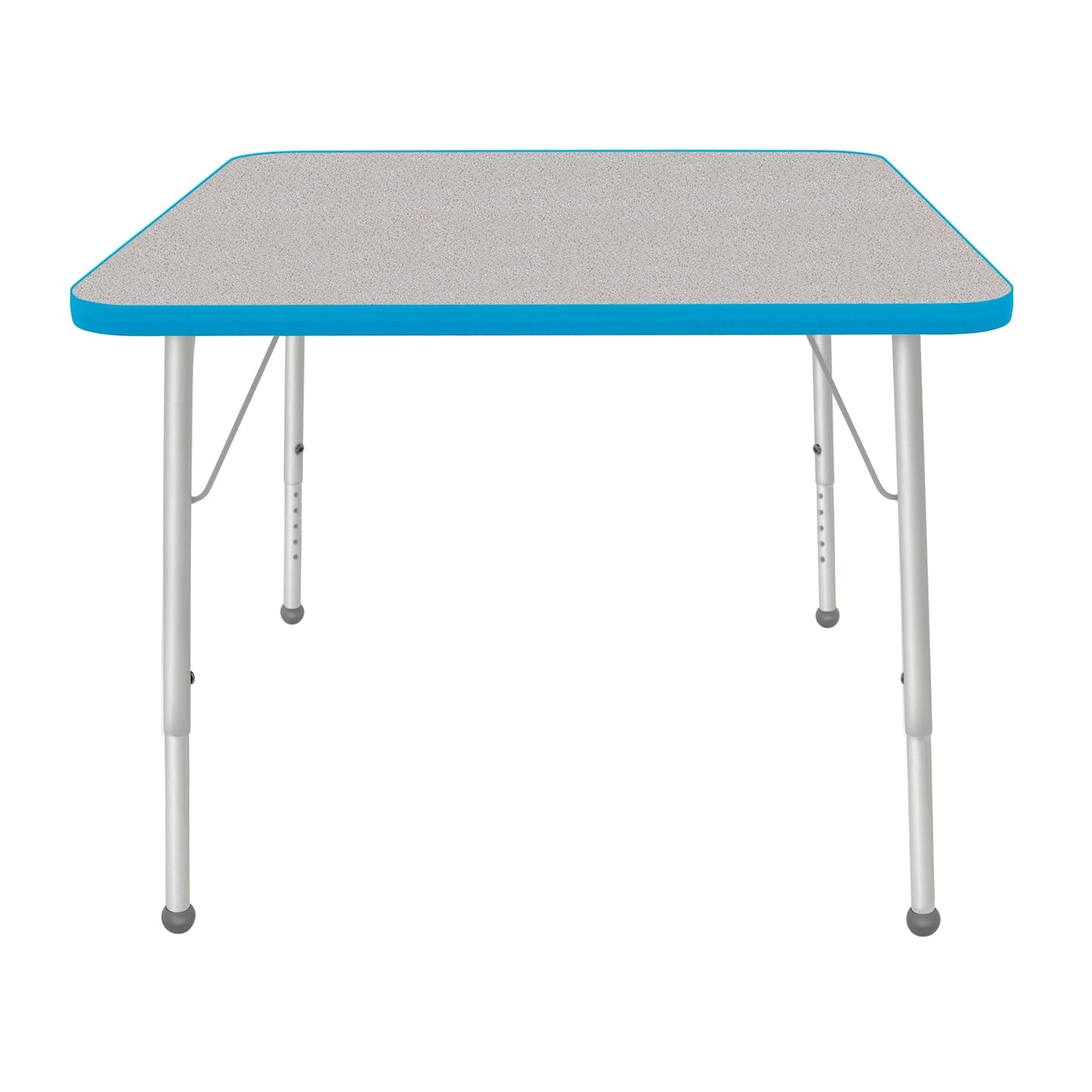 Mahar Creative Colors Square Activity Table Preschool Height Adjustable Legs 36"W x 36"D x 17" - 25"H (MHR-36SQLO)